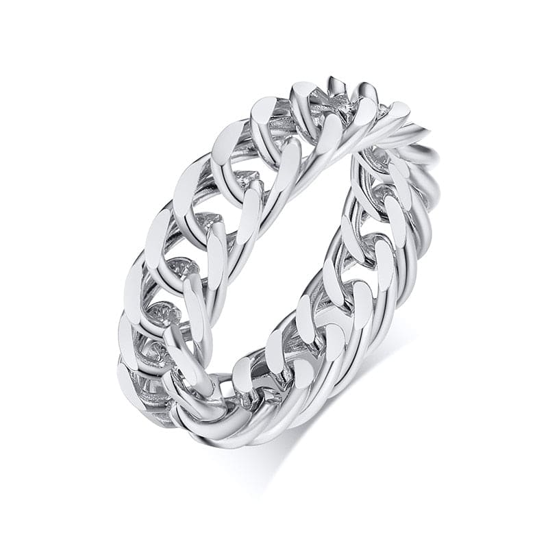 Bague chaine maillon