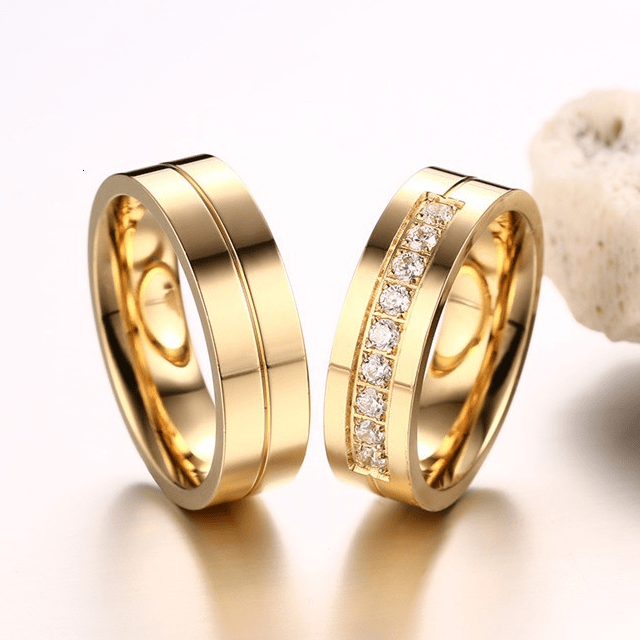 Bague fiancaille couple