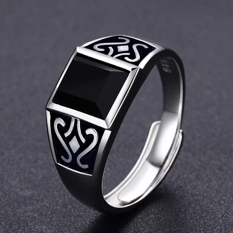 Bague homme argent vintage