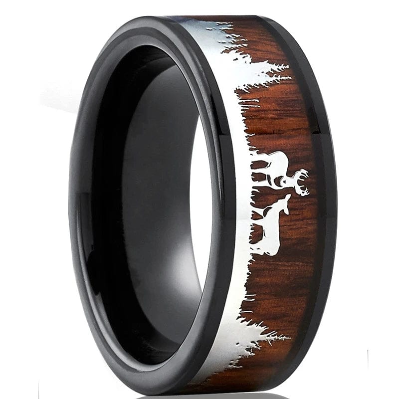Bague homme bois