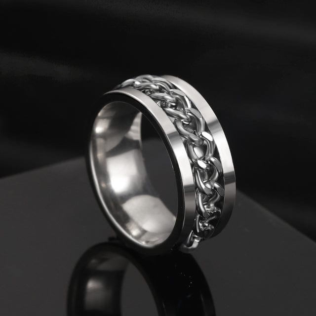 Bague homme chaine