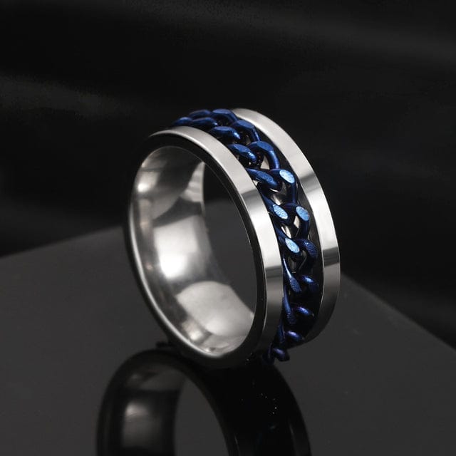 Bague homme chaine