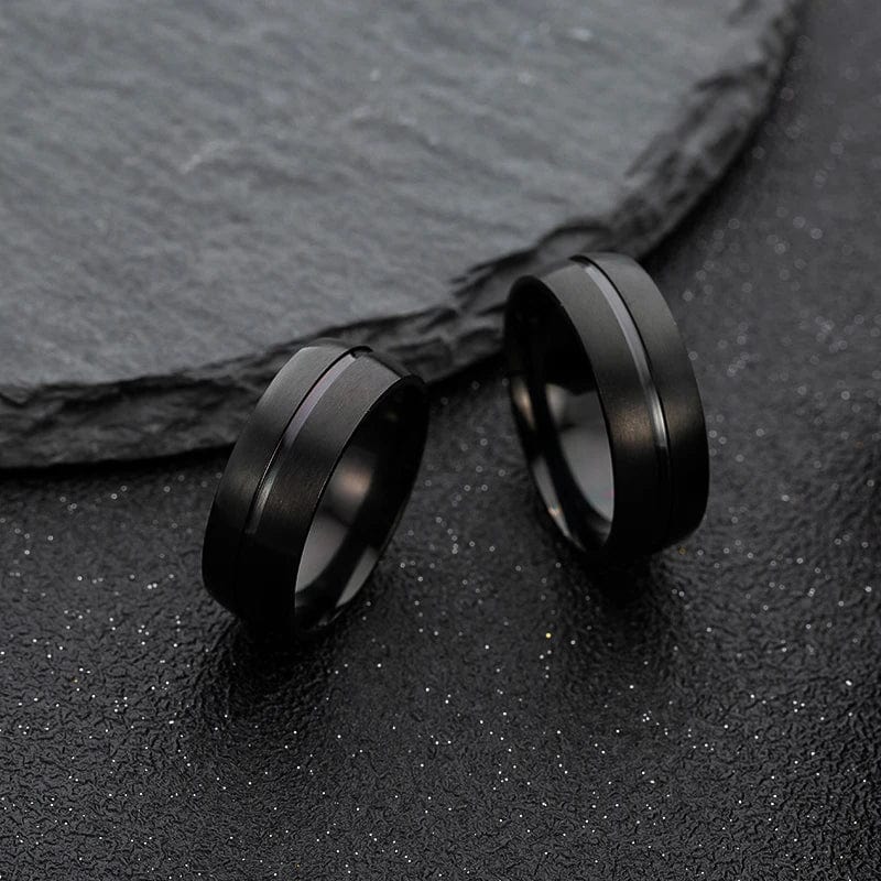 Bague homme noir