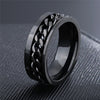 Bague homme or chaine