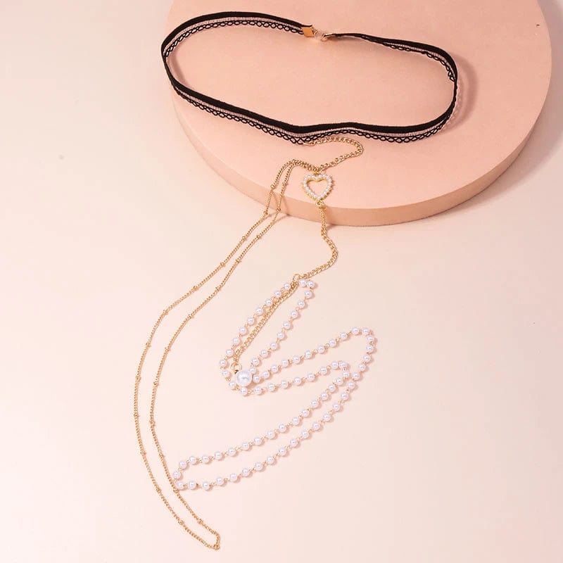 Bijou de jambe perles