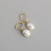 Boucle d&#39;oreille anneau perle
