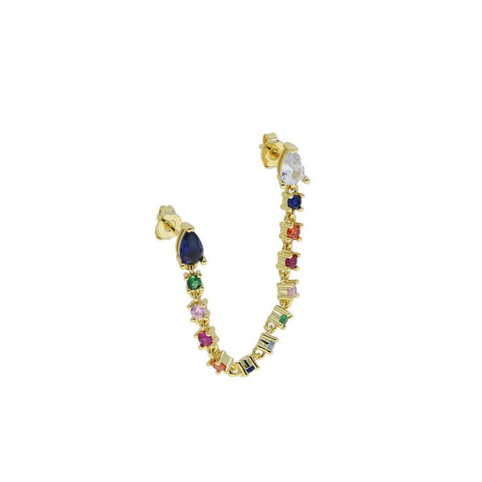 Boucle d&#39;oreille arc-en-ciel