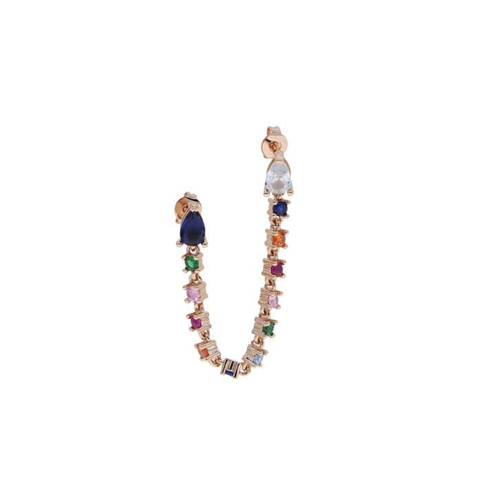 Boucle d&#39;oreille arc-en-ciel