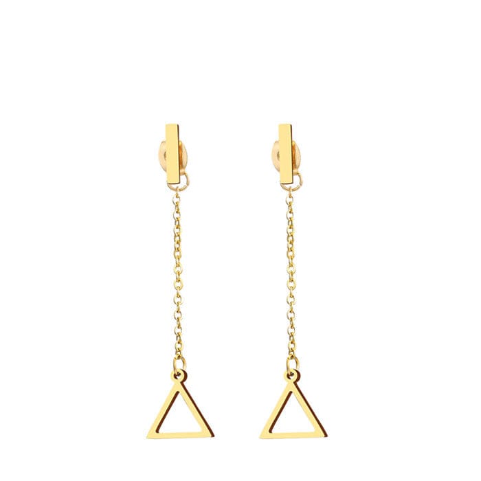 Boucle d'Oreille Chaine Triangle
