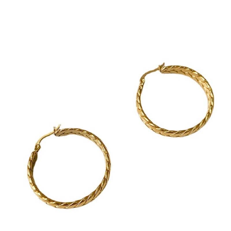 Boucle d'oreille créole pendante femme