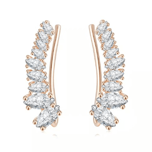 Boucle d'oreille grimpante diamant