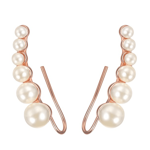 Boucle d'oreille grimpante perle