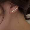 Boucle d&#39;oreille grimpante perle
