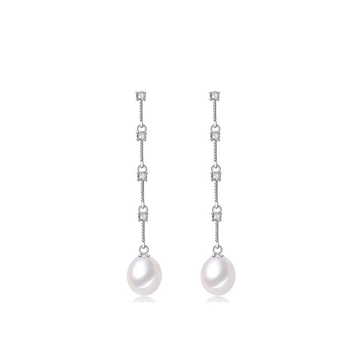 Boucle d'Oreille Perle Argent