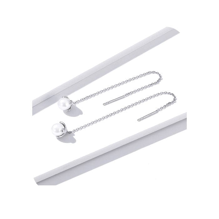 Boucle d&#39;Oreille Traversante Perle