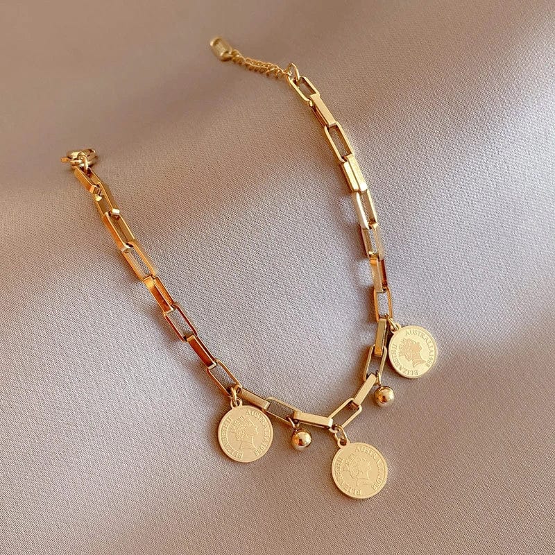 Bracelet avec pieces d&#39;or