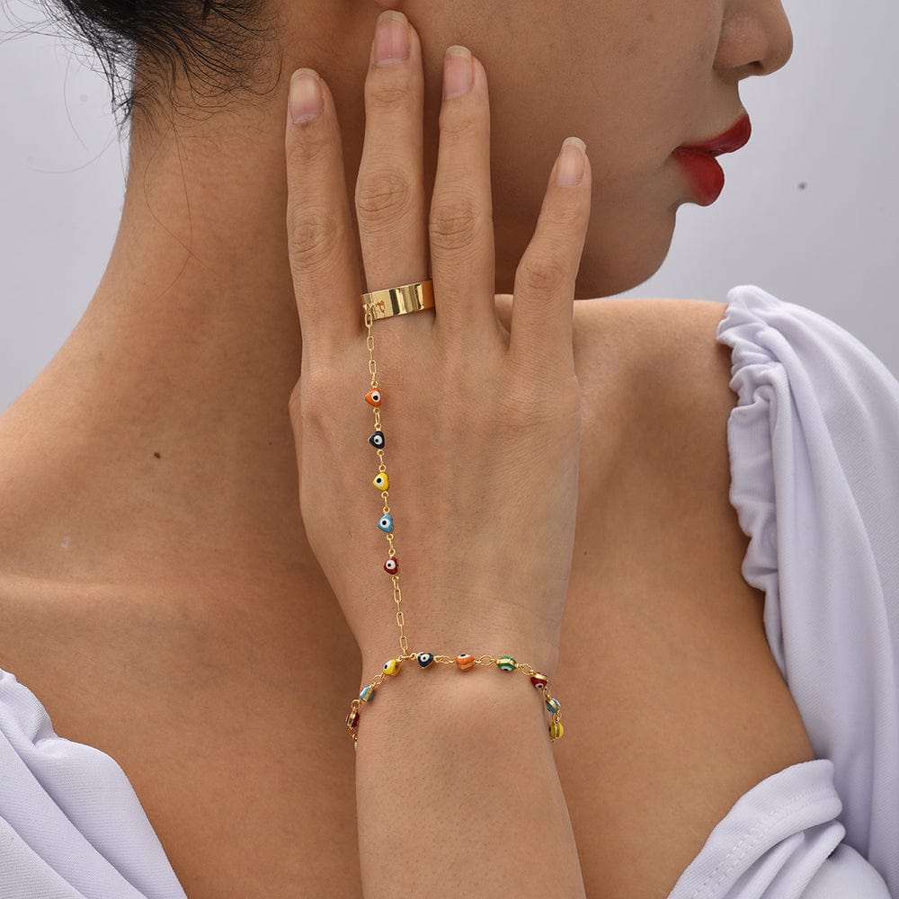 Bracelet Bague Plaqué Or