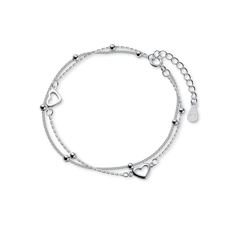 Bracelet chaine coeur