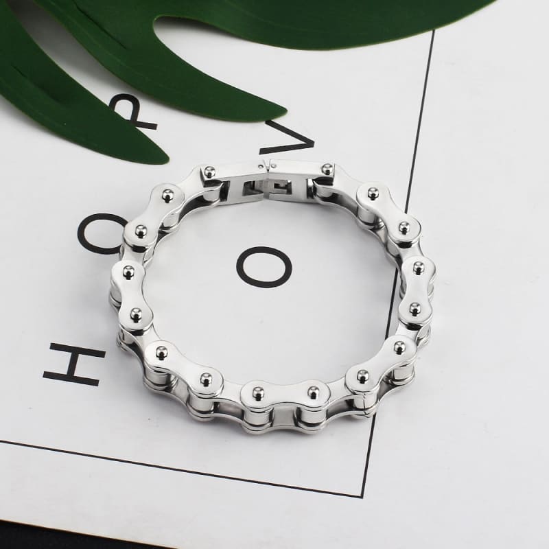 Bracelet chaine de velo argent