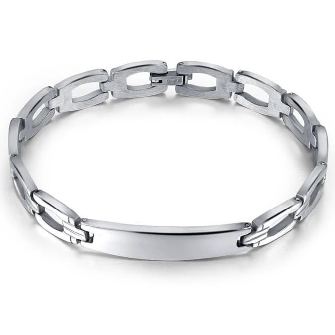thumbnail image 2 of West Tigers NRL Men's Stainless Steel ID Bracelet – Silver Chain Rugby League Jewelry 2 of 5