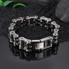 Bracelet chaine moto noir