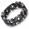 Bracelet chaine moto noir