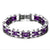 Bracelet chaine moto violet