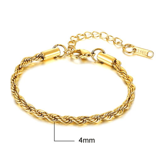 Bracelet chaine tressée