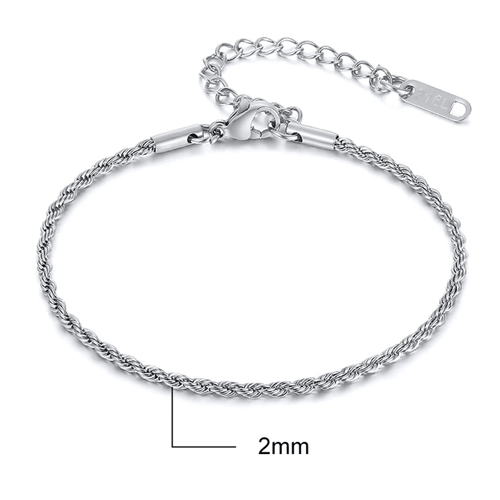 Bracelet chaine tressée