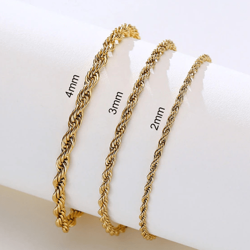 Bracelet chaine tressée