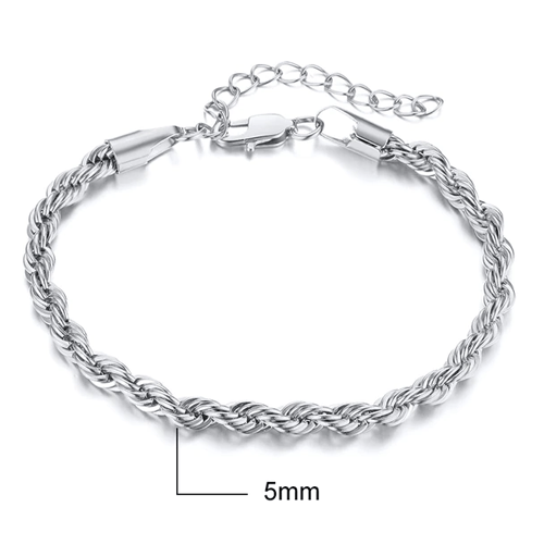 Bracelet chaine tressée