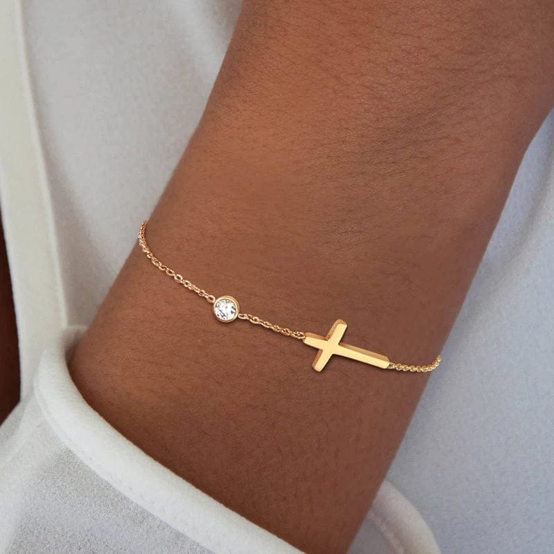 Bracelet croix femme