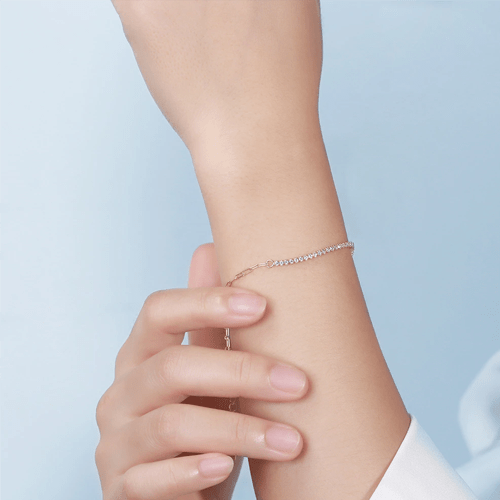 Bracelet fin diamant