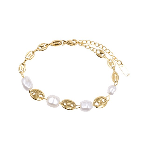 Bracelet grain de café coquillage