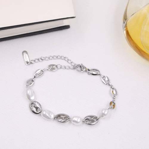 Bracelet grain de café coquillage