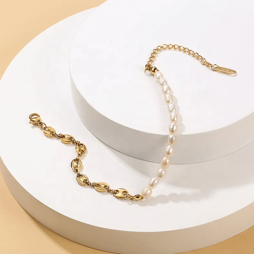 Bracelet grain de café perle