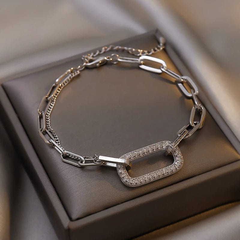 Bracelet gros maillon femme