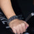 Bracelet biker tete de mort