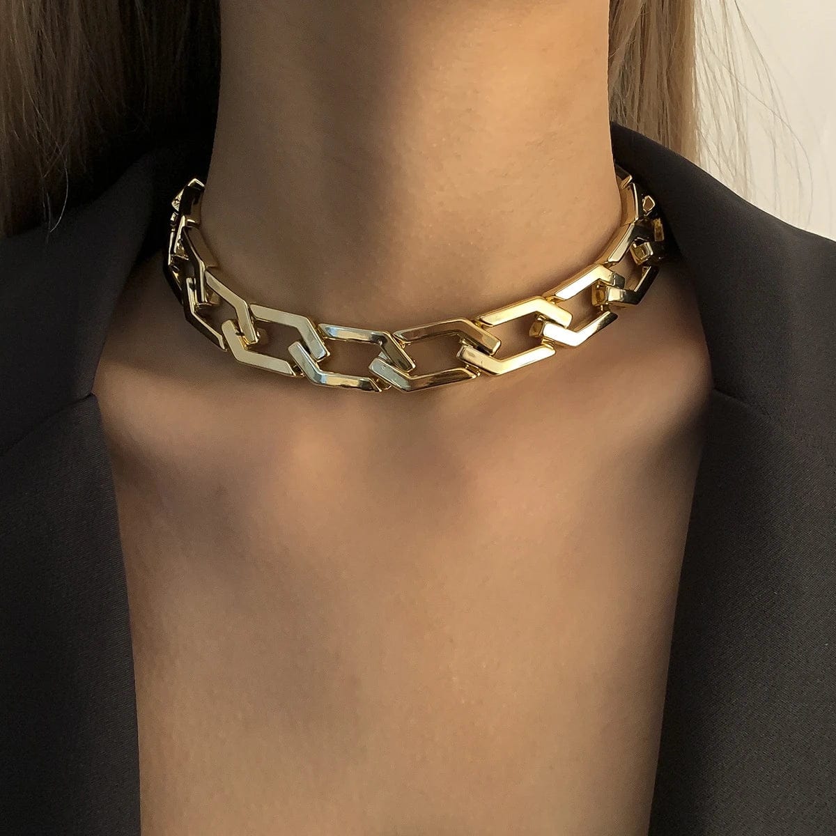 Chaine choker argent