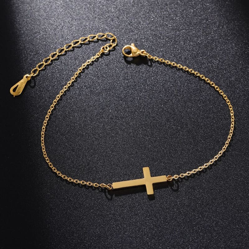 Chaine de cheville avec croix