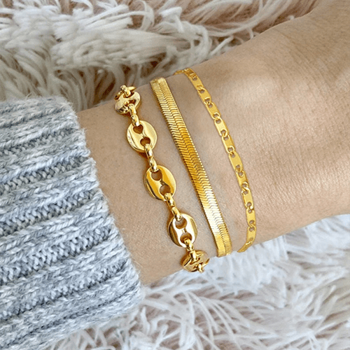 Chaine grain de café bracelet