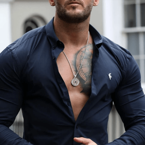 Collier boussole homme