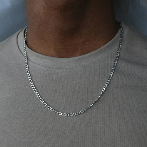 Collier chaine argent homme maille figaro