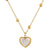Collier coeur or