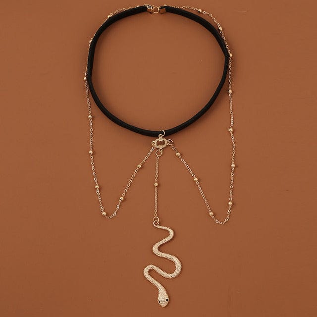 Collier cuisse serpent