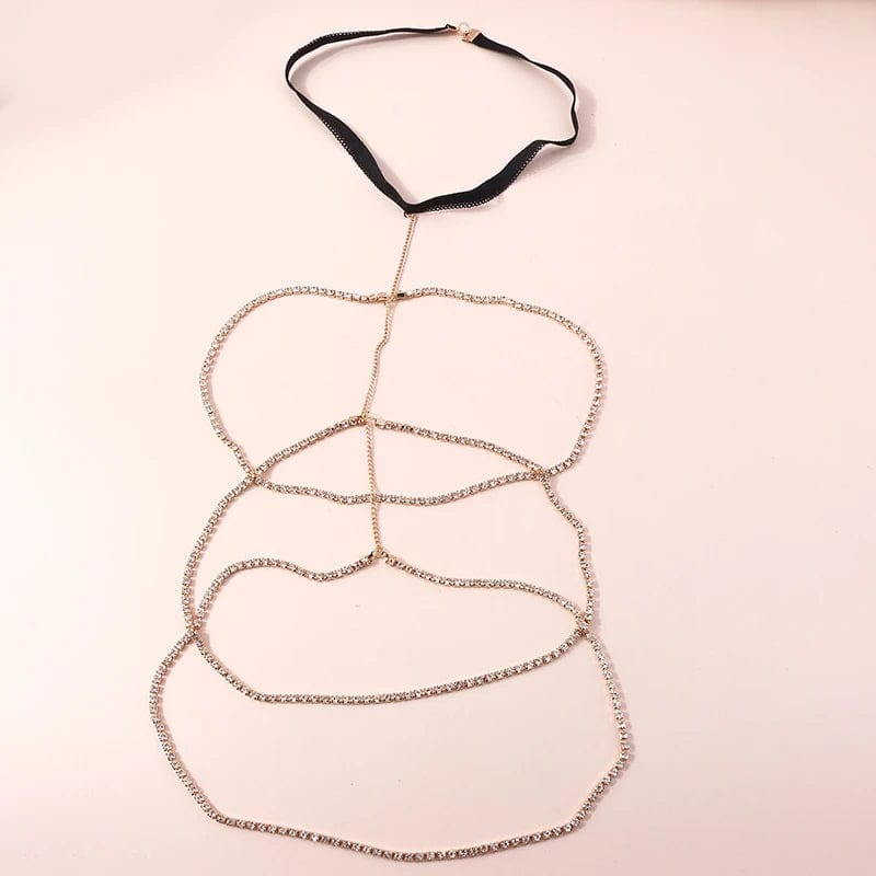 Collier de cuisse strass