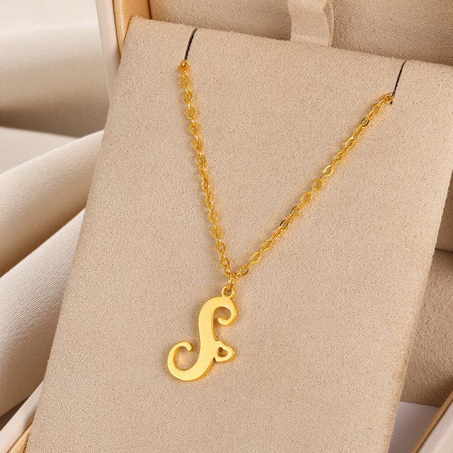 Collier initiale or