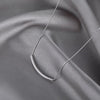 Collier tube argent