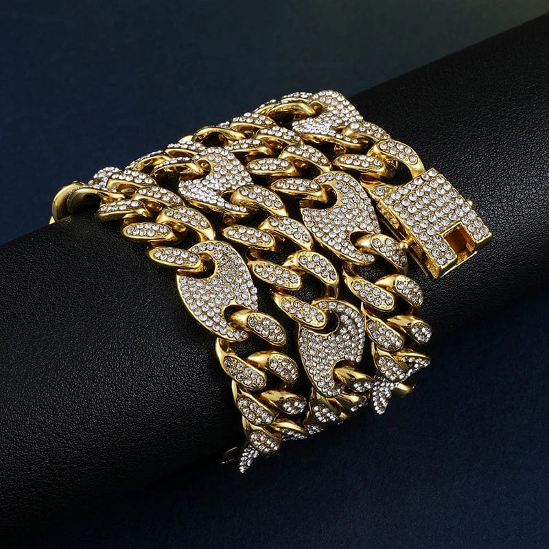 Grosse chaine grain de cafe hip hop